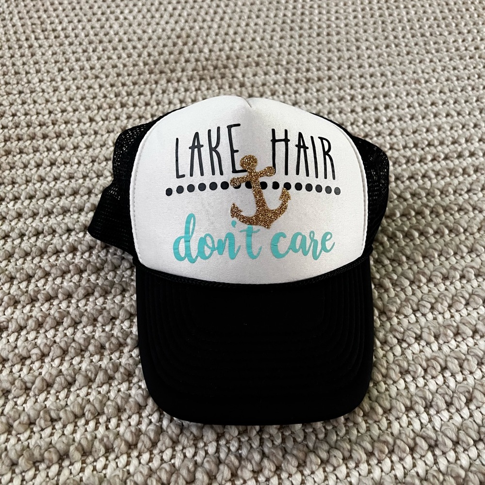 LAKE Anchor Trucker Hat - Black and White